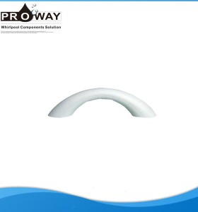 Nuevo diseño blanco de plástico moldeado bañera mango