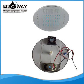 Cuarto de baño Easy Clean cromo ABS cabeza de ducha cuadrada