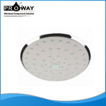 160 mm de diámetro de lluvia Solar cabeza de ducha