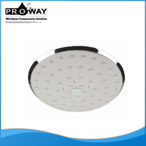 160 mm de diámetro de lluvia Solar cabeza de ducha