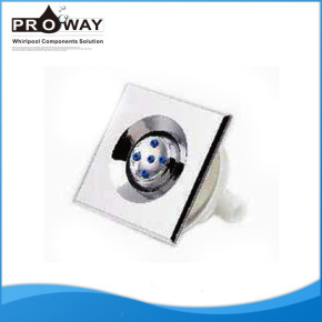 56 * 56 mm cromado ABS ducha de hidromasaje panel cuerpo Whirlpool Jet