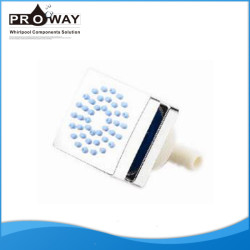 46 * 46 mm cromado ABS ducha de hidromasaje panel cuerpo hidro Spa Jet