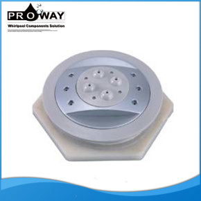 Diámetro 80 mm Chrome ABS baño de chorro de agua eléctrico