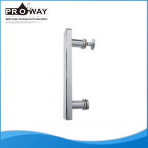 De acero inoxidable accesorios de ducha perillas de vidrio de la puerta pasamanos