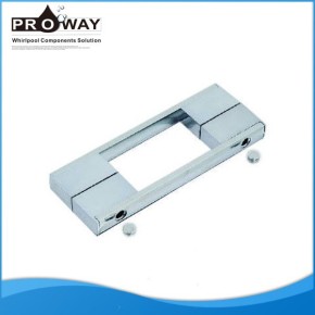 Distancia del agujero 160 mm deslizamiento de ducha cristal cristal perillas de las puertas