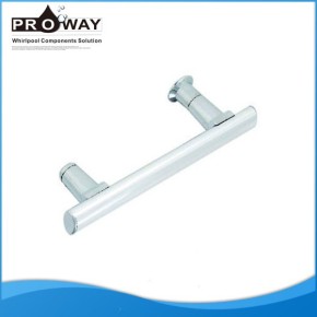 Modern barato de acero inoxidable puerta corrediza de vidrio palanca perillas de las puertas