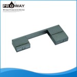 Distancia del agujero 145 mm perillas de aluminio accesorios de deslizamiento de vidrio moderno cuarto de baño tiradores de las puertas