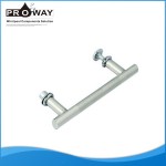 Distancia del agujero 145 mm corredera de cristal moderno cuarto de baño tiradores de las puertas