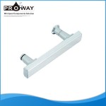 Correderas de aluminio de cristal moderno cuarto de baño tiradores de las puertas