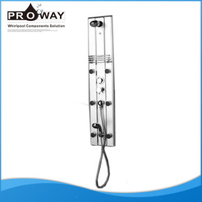 130 * 27 cm de la aleación de aluminio superficie de rociado de Panel de acrílico para ducha