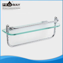 Cromo de aluminio para ducha estante de toalla de aluminio