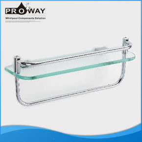 Cromo de aluminio para ducha estante de toalla de aluminio