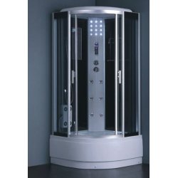 Alta tecnología de gris templado del vidrio delantero con ducha de vapor