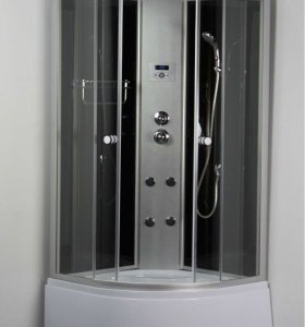 900 x 900 x 2150 mm satén de aluminio de plata de cabina de ducha