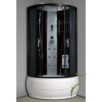 Caliente la venta de lujo de vidrio templado de marco redondo de la cabina de ducha