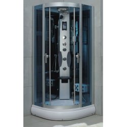 900 * 900 * H2200mm completa de vidrio portátil de vapor
