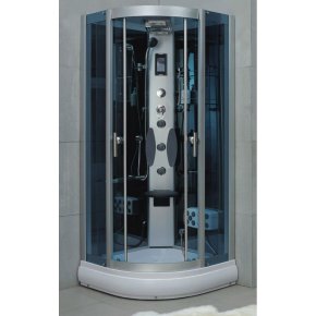 900 * 900 * H2200mm completa de vidrio portátil de vapor