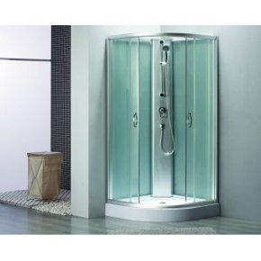 8018B 900 x 900 x 2000 mm frente de la esquina cristal cabina de ducha