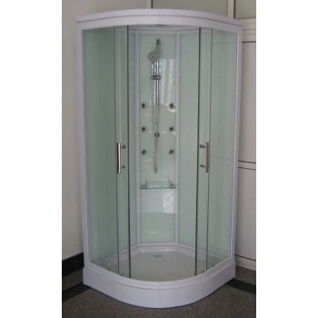Transparente de vidrio templado de frente de vidrio acrílico cabina de ducha
