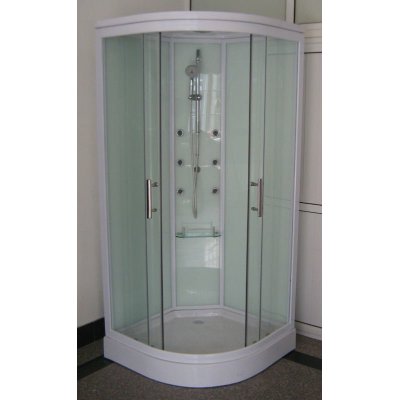 Transparente de vidrio templado de frente de vidrio acrílico cabina de ducha
