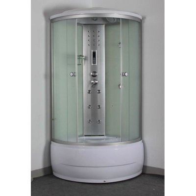 5 mm blanco pintado volver vidrio infrarrojo cabina de ducha de vapor
