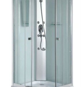 900 x 900 x 2000 mm con blanco pintado aseo vidrio cabina de ducha