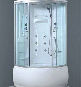 8029 5 mm templado transparente de porcelana de vidrio cabina de ducha