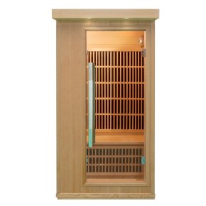 Con fuera de la luz hermosa sala de Sauna