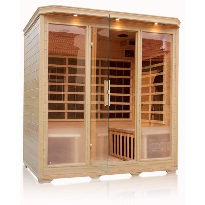 1750 x 1350 x 1900 mm con interior Panel de Control de sala de Sauna de infrarrojos