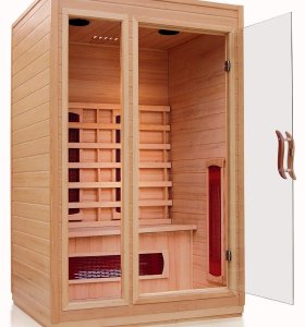 Sn-10 1000 x 950 x 1900 mm infrarrojo lejano Sauna sala de uso de la familia