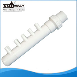 Blanco PVC 10 3/8 " x1 " bañera piezas de distribuidor de aire del colector