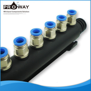 8 or10mm fósforo bañera manguera de piezas de la burbuja del colector