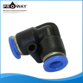 Plástico 10 mm negro bañera SPA piezas de acoplamiento rápido