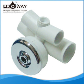 Wj-0006 blanco PVC cuerpo métrica Whirlpool tablero de chorro de agua