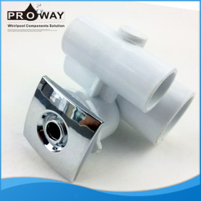 Cuadrado blanco de la cubierta PVC ABS cromado piscina de natación caliente de chorro de agua