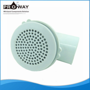 Blanco cubierta delgada Whirlpool Jet succión para bañera de circulación de agua