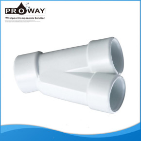 Blanco extremo de la manguera de conexión Y Pipe Fitting