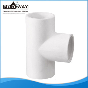 Pieza en T 50 mm conector para baño de suministro de agua de PVC Pipe Fitting