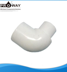 Blanco 20 mm de suministro de China PVC codo