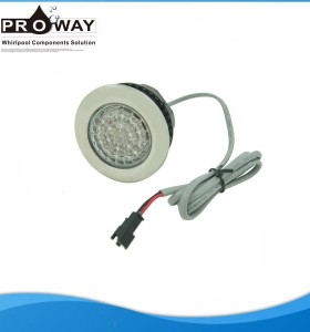 Bañera de hidromasaje LED de luz automático cambiando la lámpara subacuática