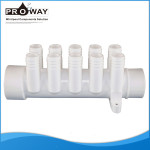 Mf2908b 1 S " x3 / 4 " RBx10port SPA de agua colector con 3/8 " conector
