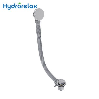 Wholesale Brass Pop Up Bathtub Drainer DR-063 for Spa and Hot Tub Chrome Bathtub Drain Cover