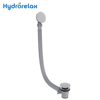 Custom Bathtub Brass Push drainer DR-064 for Spa and Hot Tub Bathtub Chrome Drain Brass Big Plug and Control Knob