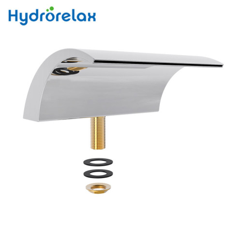 Wide Waterfall Bathtub Wall Mount Faucet PB-16 for Hot Tub、Spa and Bathtub Large Waterfall Spout