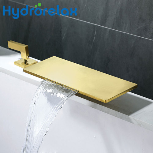 Best Freestanding Tub Gold Faucet Mixer LT-1339 for Hot Tub and Bath Tub Faucet with Hand Shower
