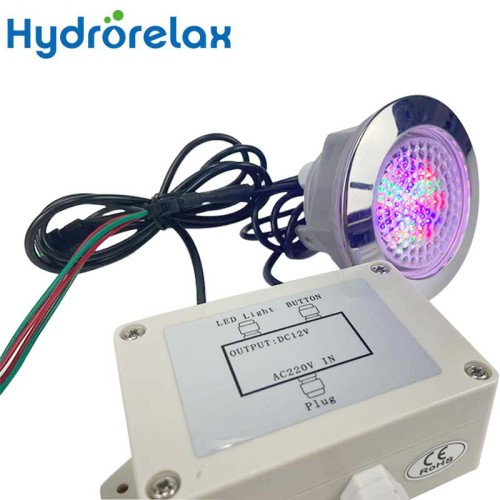 Waterproof Bathtub RGB Led Light System CS-200 for Bathtub、Spa and Hot Tub Stainless Steel Cover Light