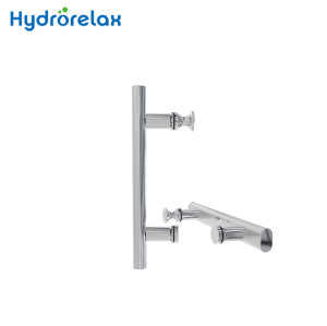 Aluminium Chrome Shower Door Handle LS-836 for Shower Room Door Pull Handles