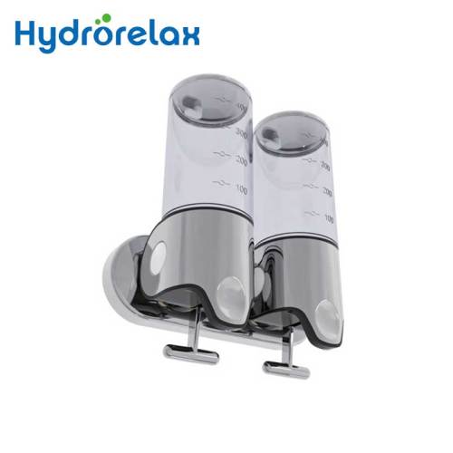 Double Wall Mounted Hand Soap Dispenser ZY-402 for Bathroom and Shower Clear Soap Dispenser
