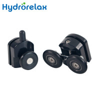 Customizable LOGO Rollers for Glass Shower Doors HL-25B for Bathroom Wholesale Shower Runners