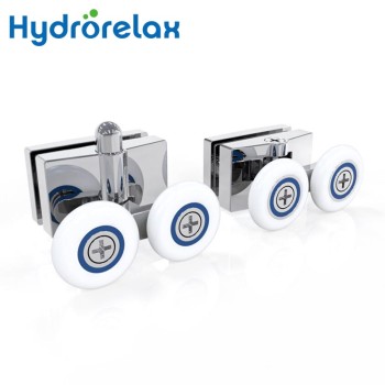 Hydrorelax Zn Alloy Shower Pulley Rollers for Shower Doors Wholesale Sliding Shower Door Rollers
